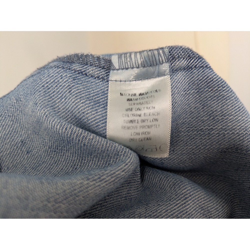 Taillissime La Redoute Denim Midi Dress 16W Y2K Sleeveless Tie Back Pockets Boho - Picture 10 of 13